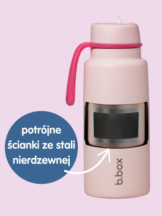 Butelka termiczna - bidon ze składanym ustnikiem 1l