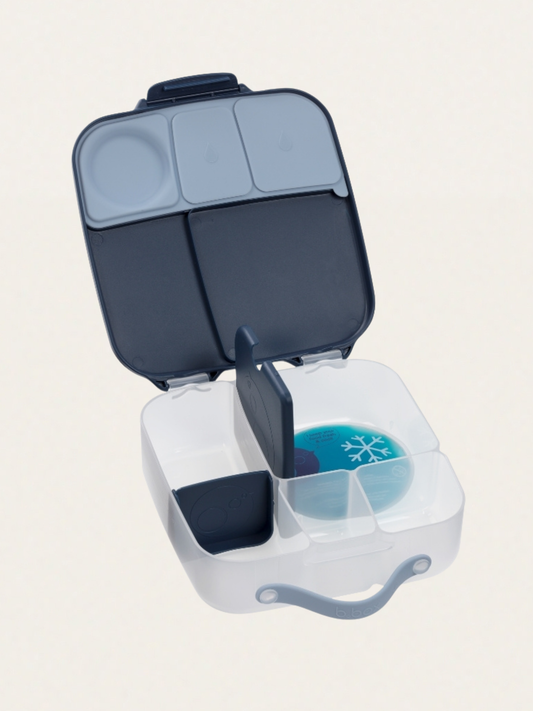 Duży lunchbox z przegródkami i wkładem chłodzącym