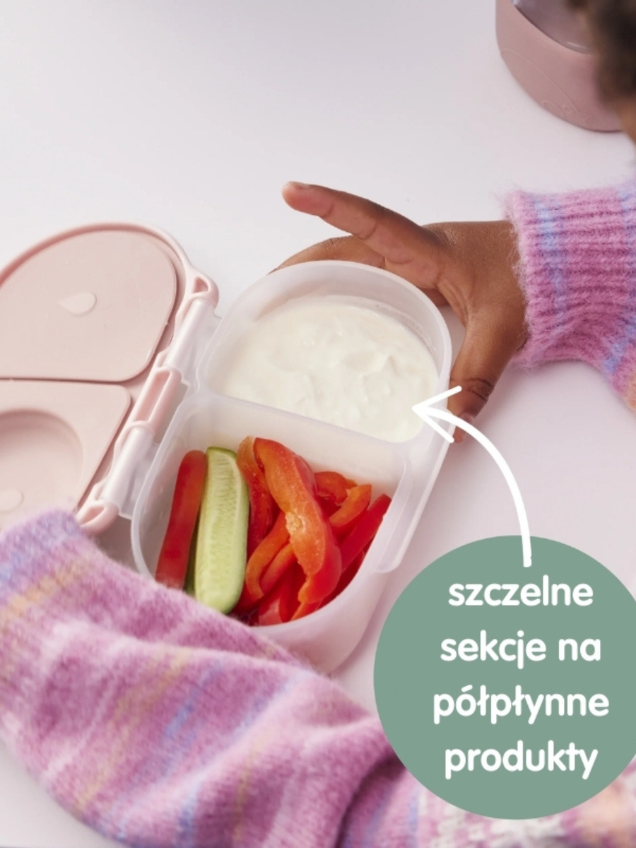 Przekąski pakowane do pojemnika B.box z przegródkami