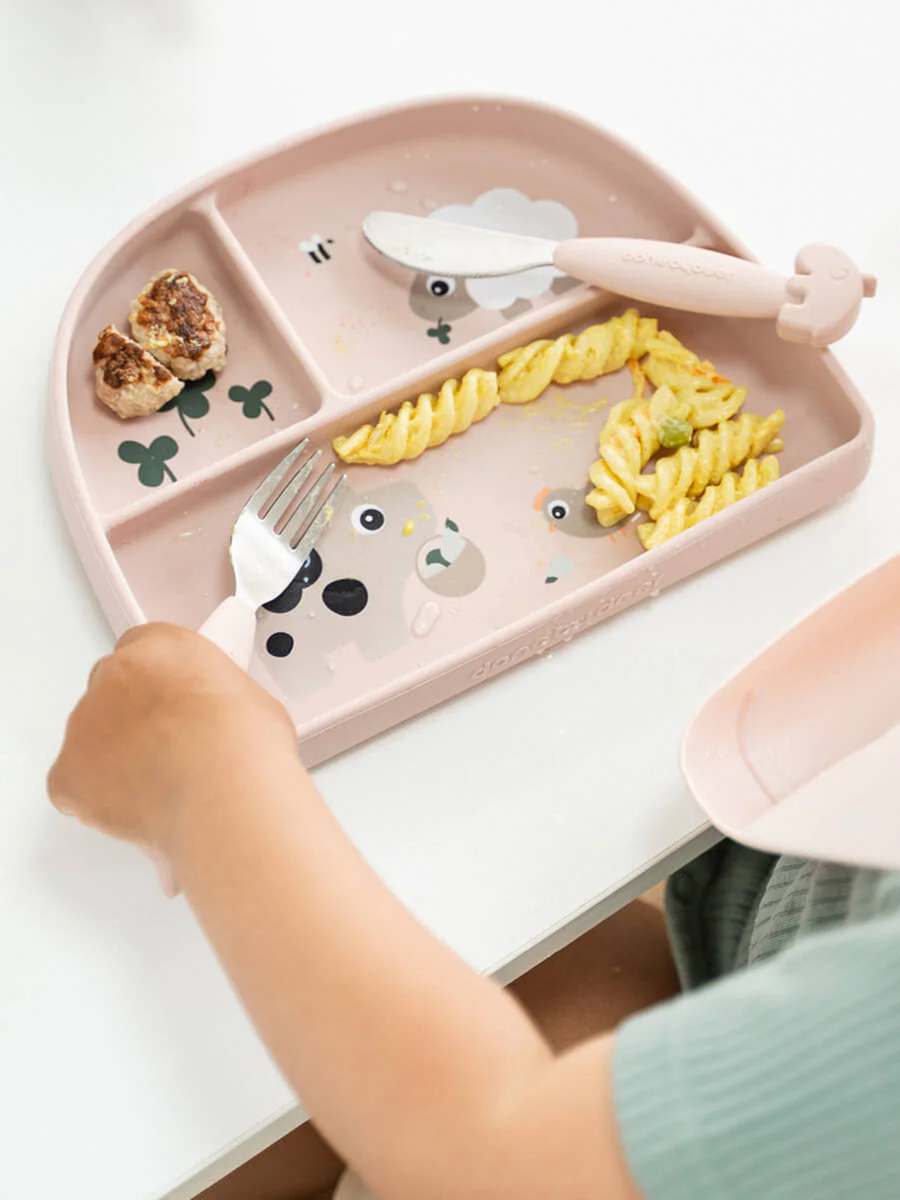 Talerzyk trójdzielny z przyssawką