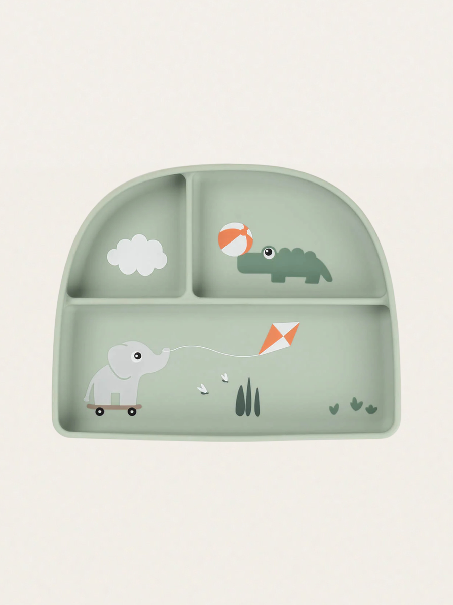 Talerzyk trójdzielny z przyssawką