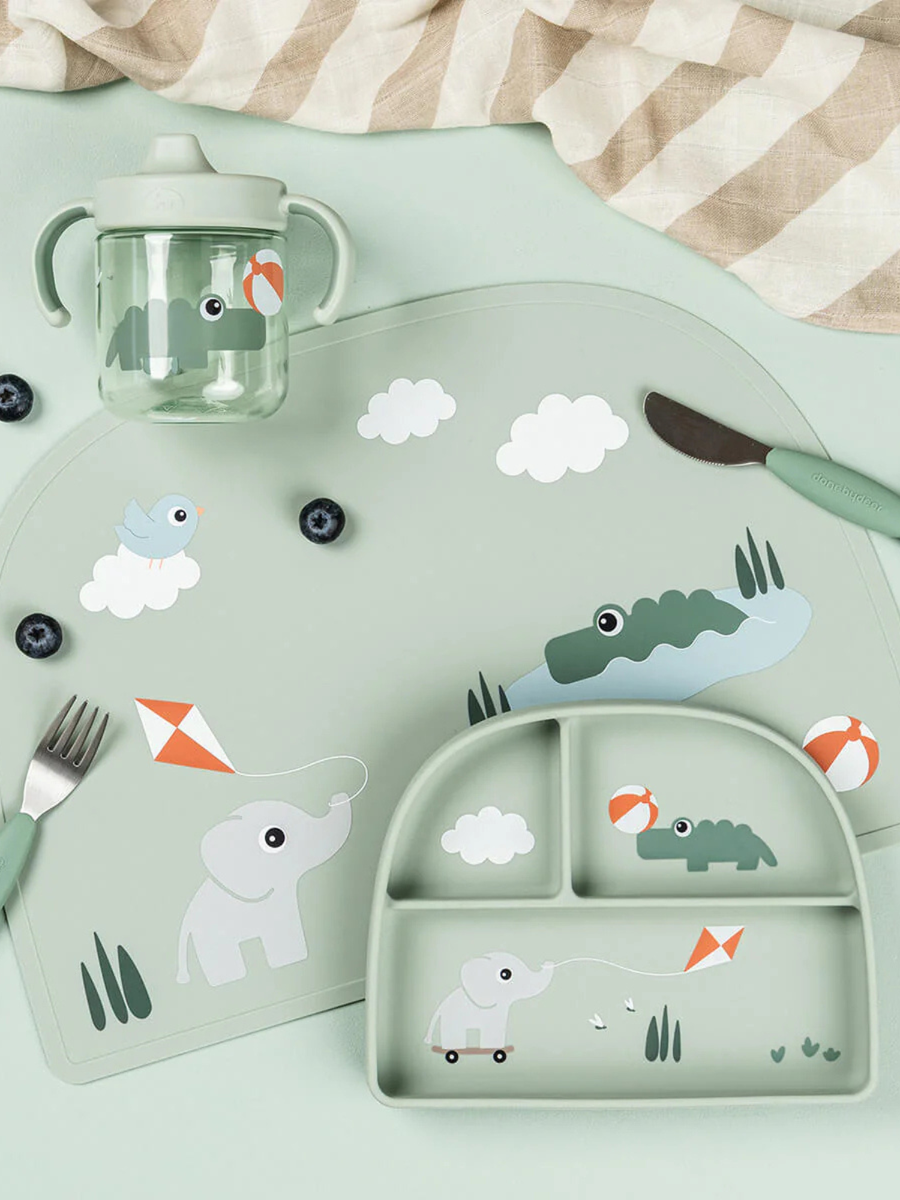 Talerzyk trójdzielny z przyssawką