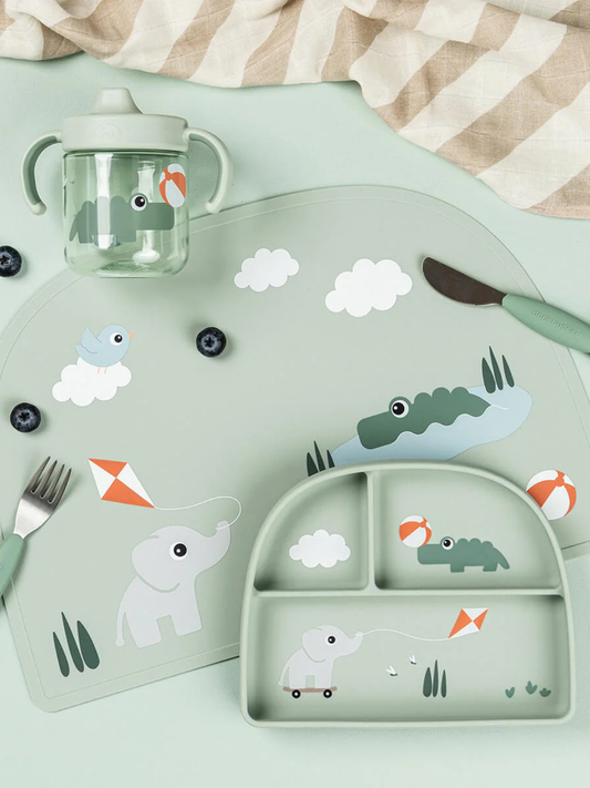 Talerzyk trójdzielny z przyssawką