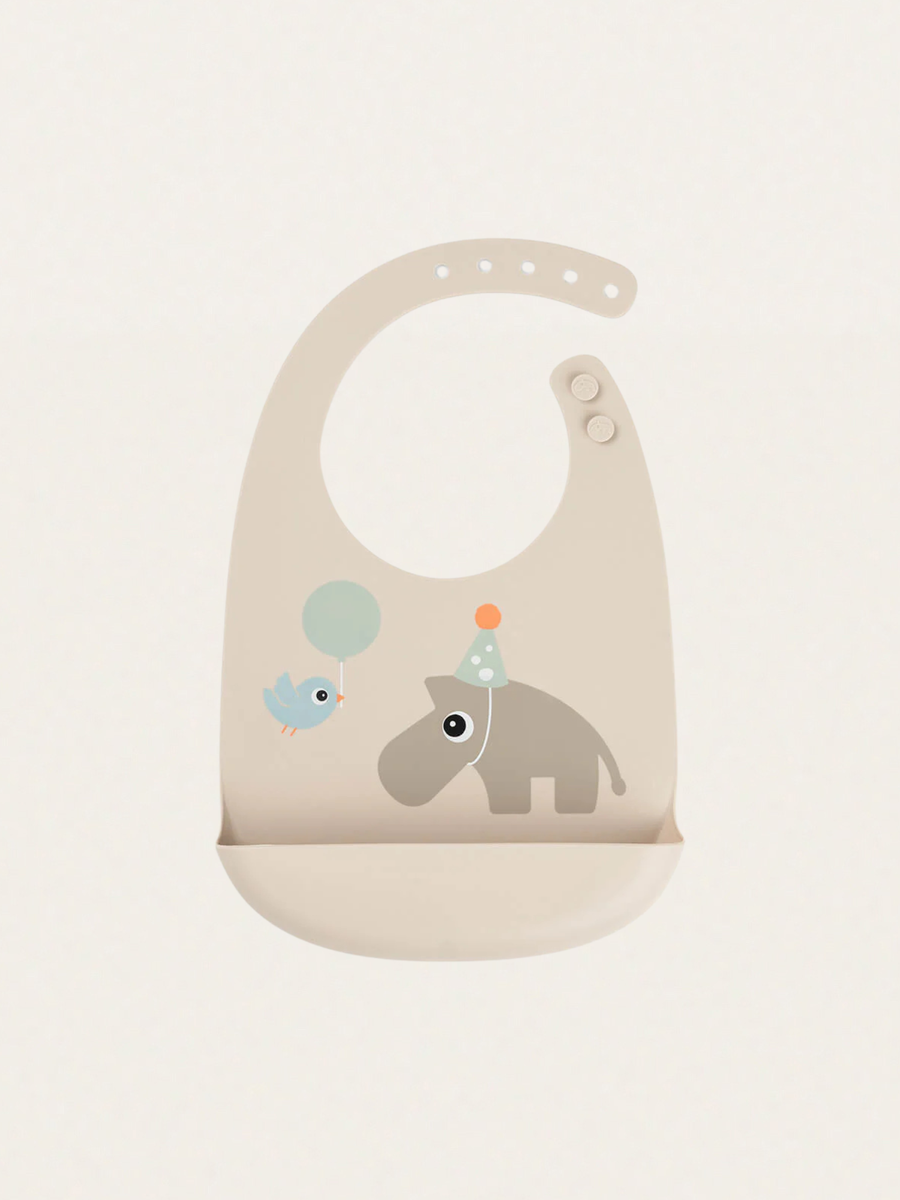 Silikonowy śliniak z kieszonką