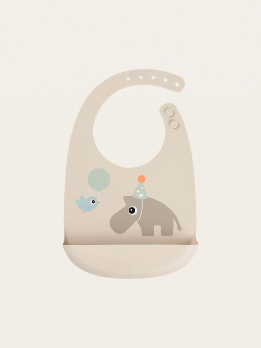 Silikonowy śliniak z kieszonką