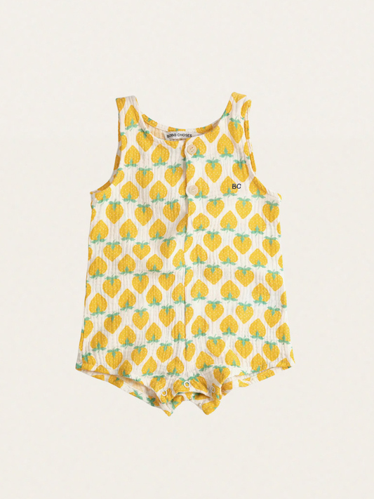 Muślinowy romper Baby Strawberry all over