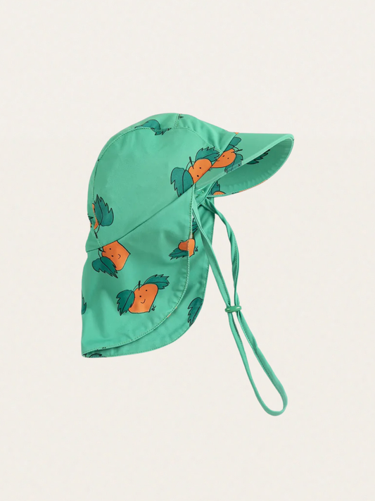 Czapka kąpielowa z daszkiem Baby Tangerine all over