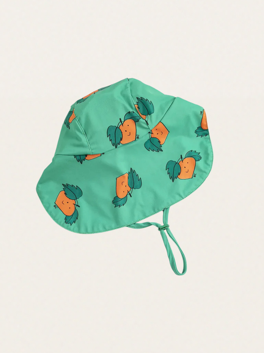 Czapka kąpielowa z daszkiem Baby Tangerine all over