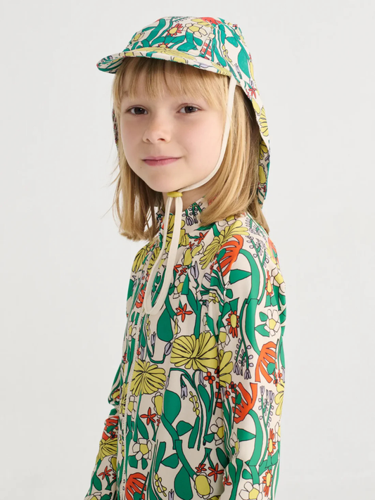 Czapka kąpielowa z daszkiem Kids Color Herbalist all over