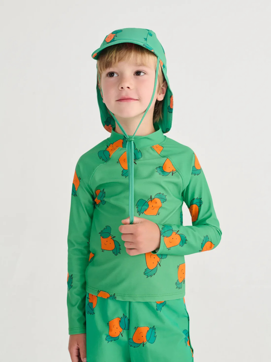 Czapka kąpielowa z daszkiem Kids Curious Turnip all over