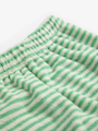 Spodnie z miękkiej frotte Baby Green Stripes harem pants