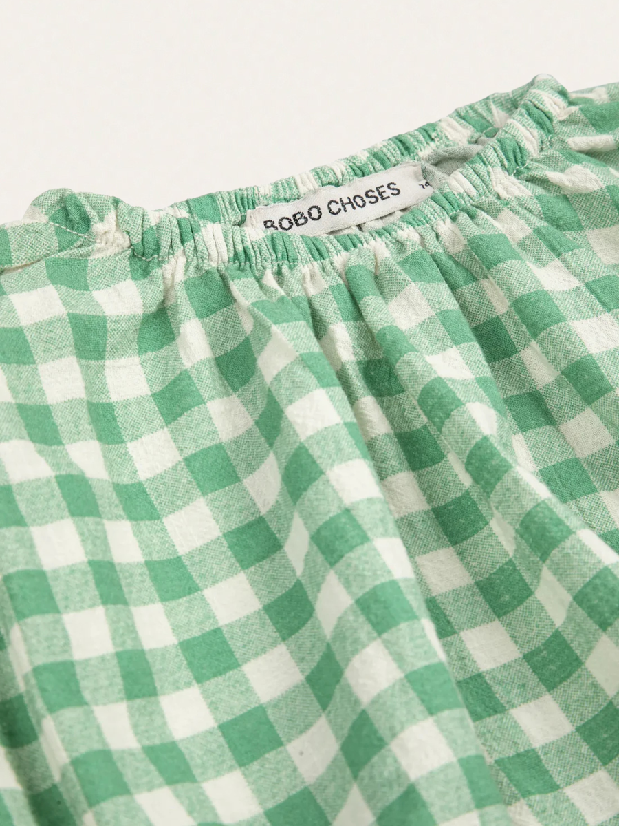 Bluzka tkana Pixel Sugar Beet Vichy