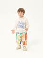 Bawełniane spodnie Baby Bobo Choses Color all over