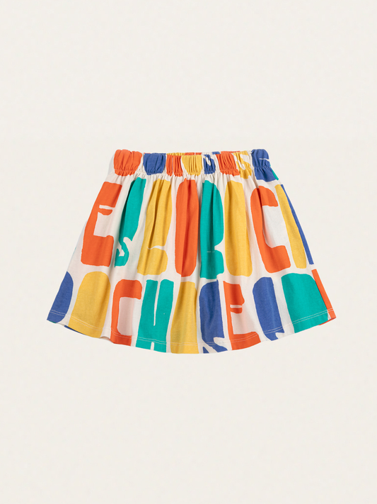 Bawełniana spódnica Kids Bobo Choses Color all over