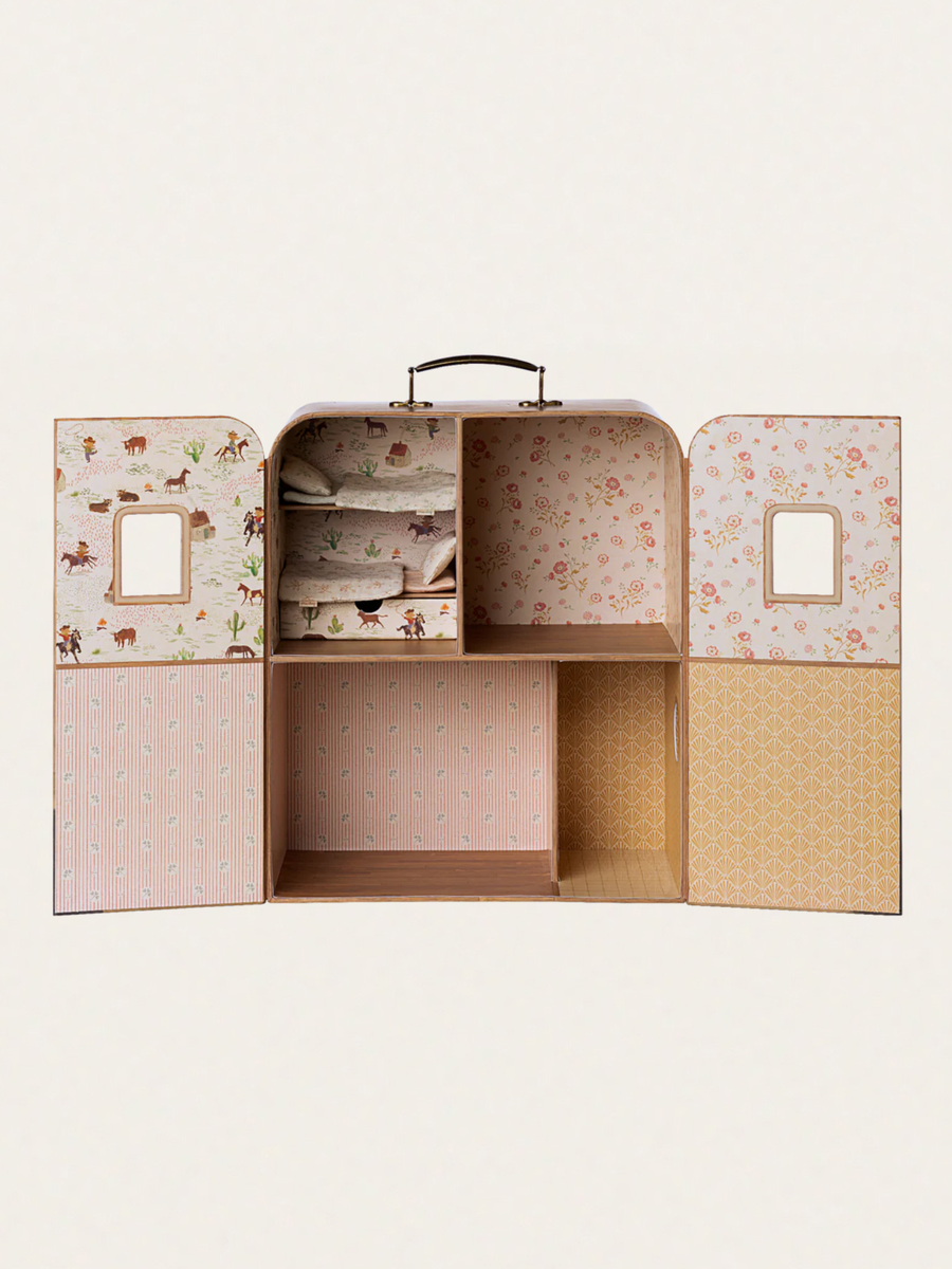 Domek w walizce dla myszek i króliczków SuitCasa