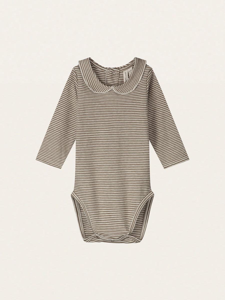 Bawełniane body z kołnierzykiem