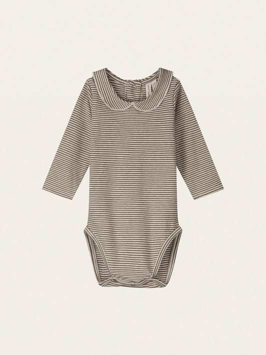 Bawełniane body z kołnierzykiem