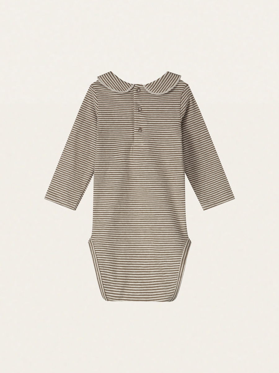 Bawełniane body z kołnierzykiem