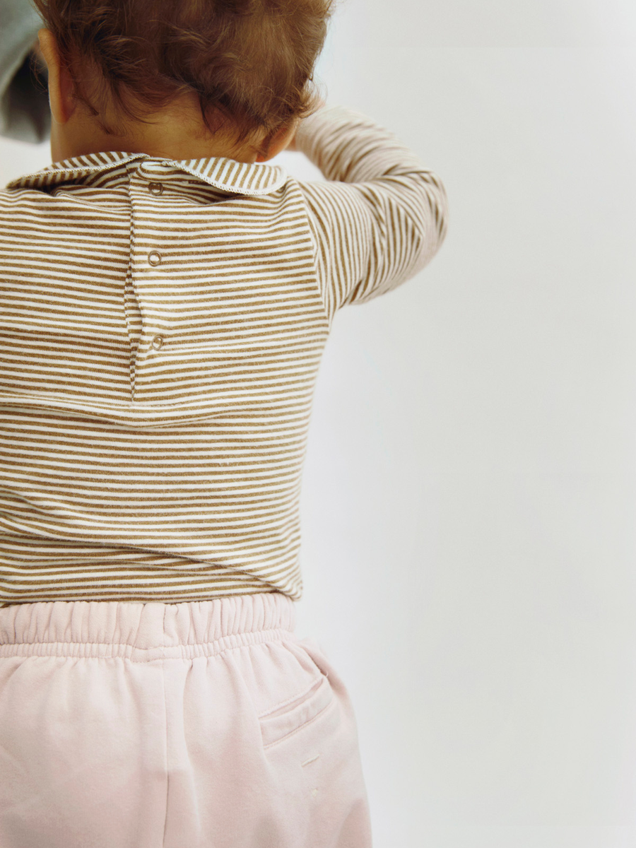 Bawełniane body z kołnierzykiem