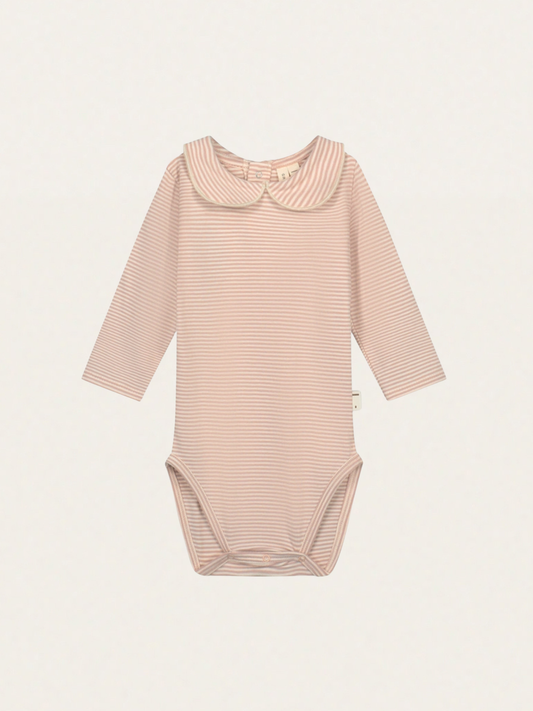 Bawełniane body z kołnierzykiem