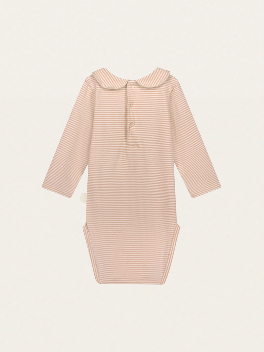 Bawełniane body z kołnierzykiem