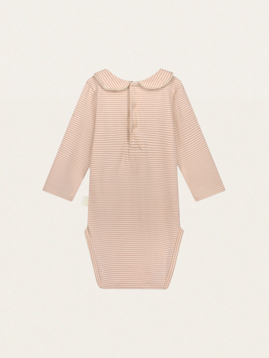 Bawełniane body z kołnierzykiem