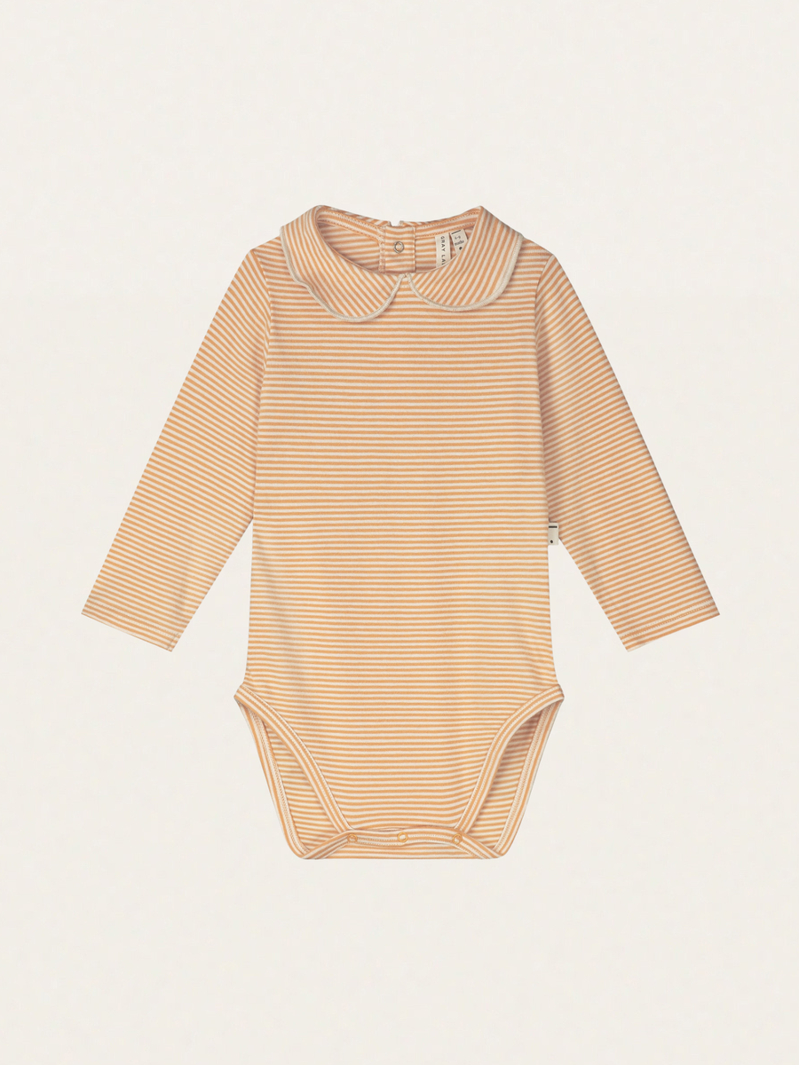 Bawełniane body z kołnierzykiem