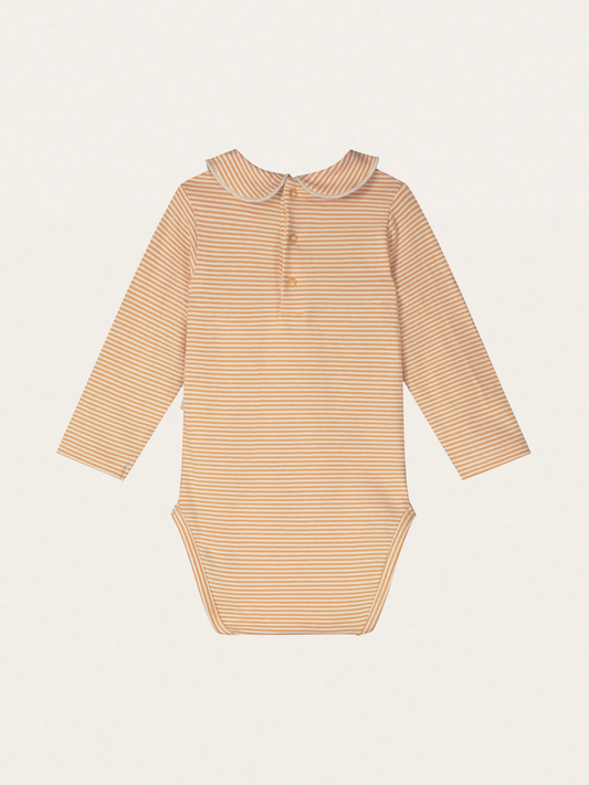 Bawełniane body z kołnierzykiem