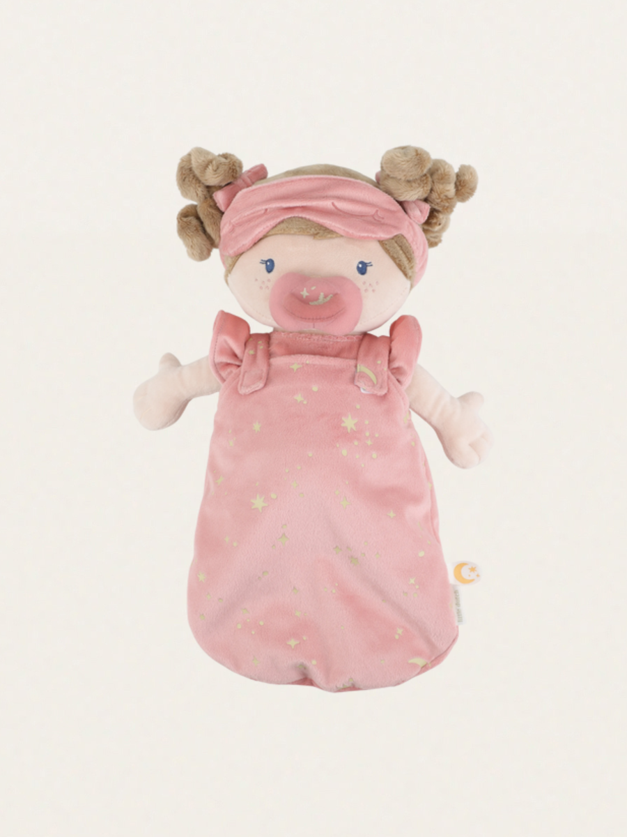 Miękka lalka w śpiworku Rosa 40 cm