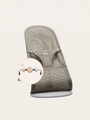 Leżaczek / bujaczek Bliss Mesh + zabawka Grey beige