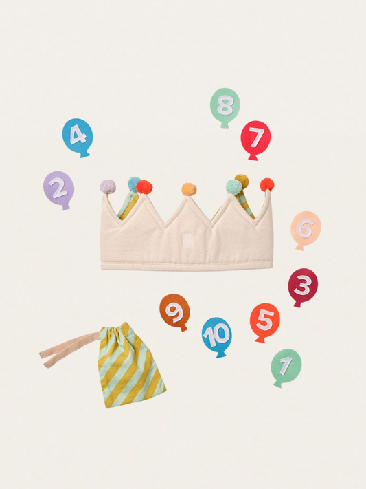 Urodzinowa korona z bawełny organicznej