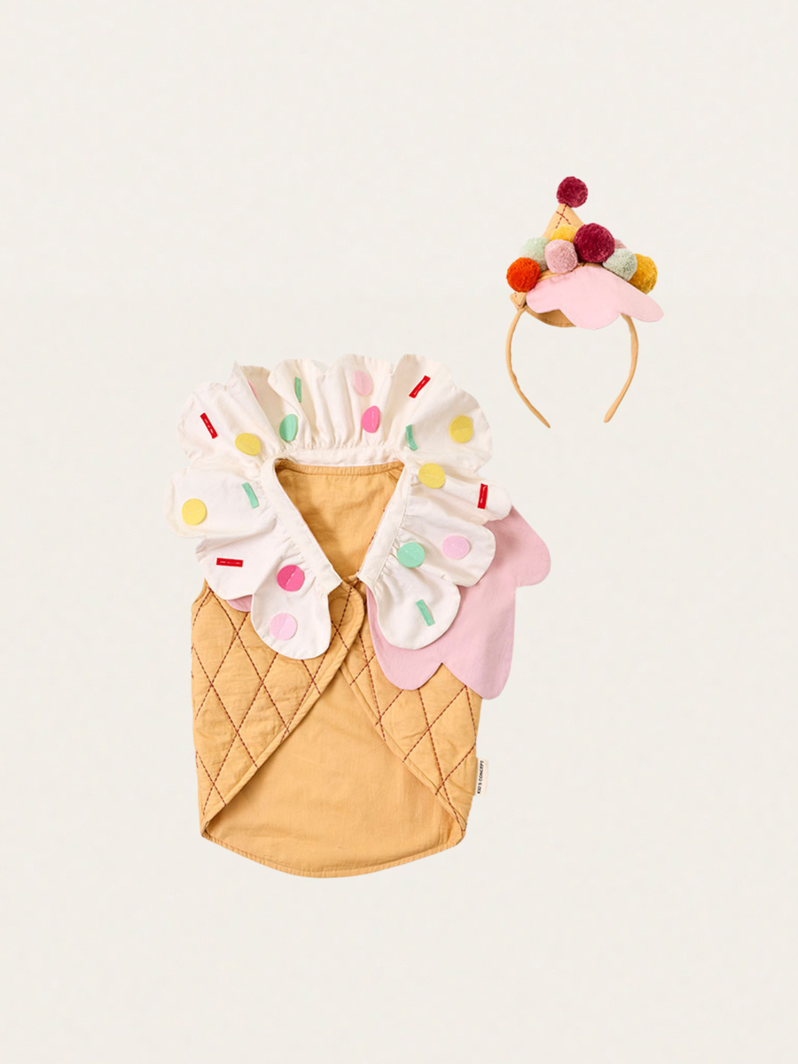 Strój - lody w wafelku z bawełny organicznej