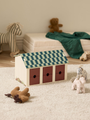 Drewniana stajnia z miękkimi konikami