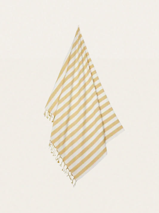 Ręcznik plażowy Mona Yellow Mellow / Creme