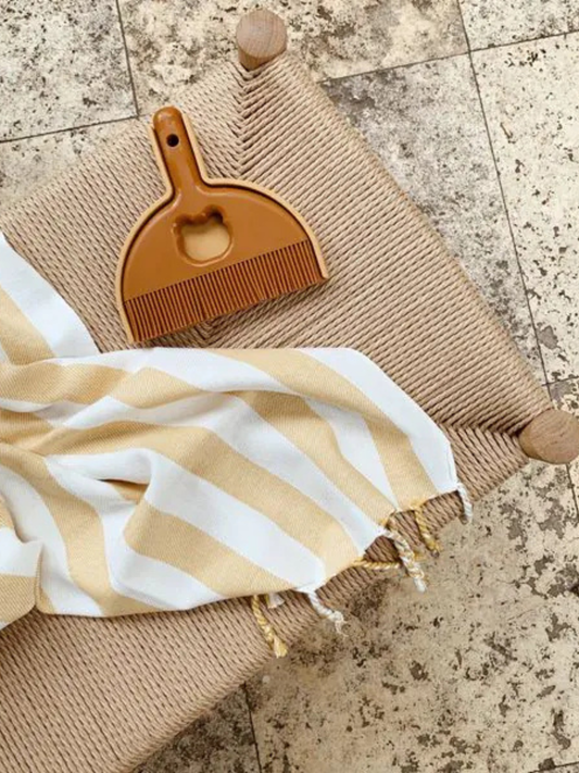 Ręcznik plażowy Mona Yellow Mellow / Creme