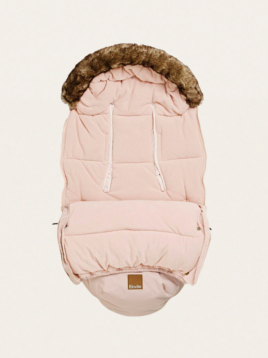 Wind- und wasserdichter Kinderwagen-Fußsack in zartem Rosa
