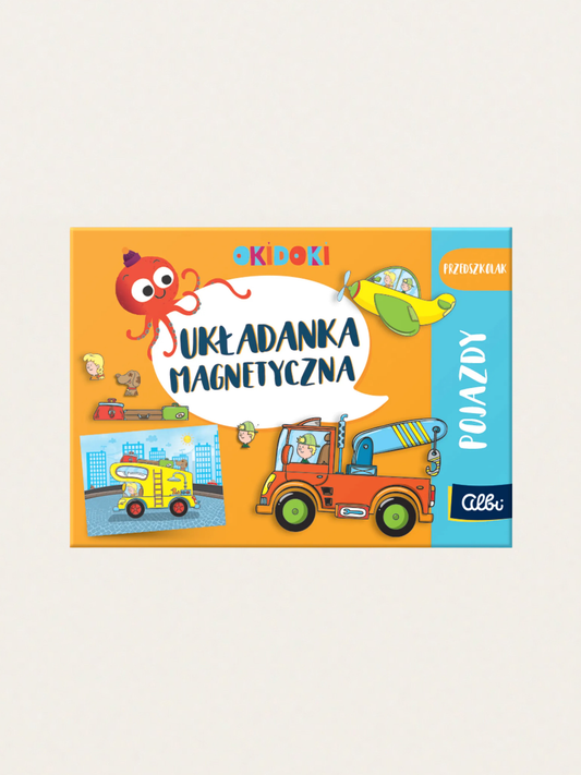 OKIDOKI - Układanka magnetyczna. Pojazdy