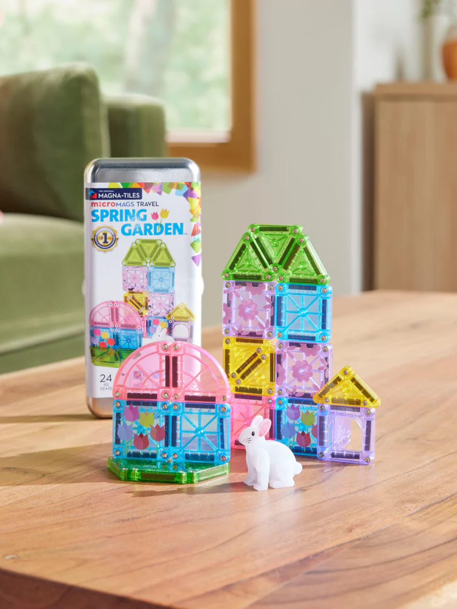 Klocki magnetyczne Travel microMAGS Spring Garden 24 elementy