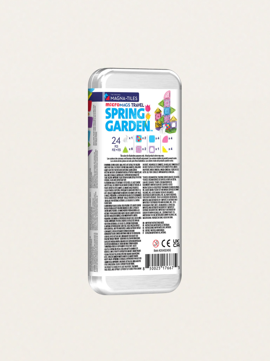 Klocki magnetyczne Travel microMAGS Spring Garden 24 elementy