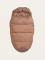 Weicher, terrakottafarbener Schlafsack mit Entendaunenfüllung für Kinderwagen
