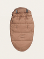 Weicher, terrakottafarbener Schlafsack mit Entendaunenfüllung für Kinderwagen