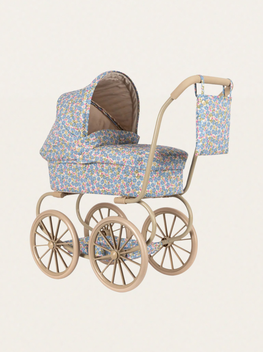 Wózek vintage dla lalek Doll Pram Mini Fleur Rosier