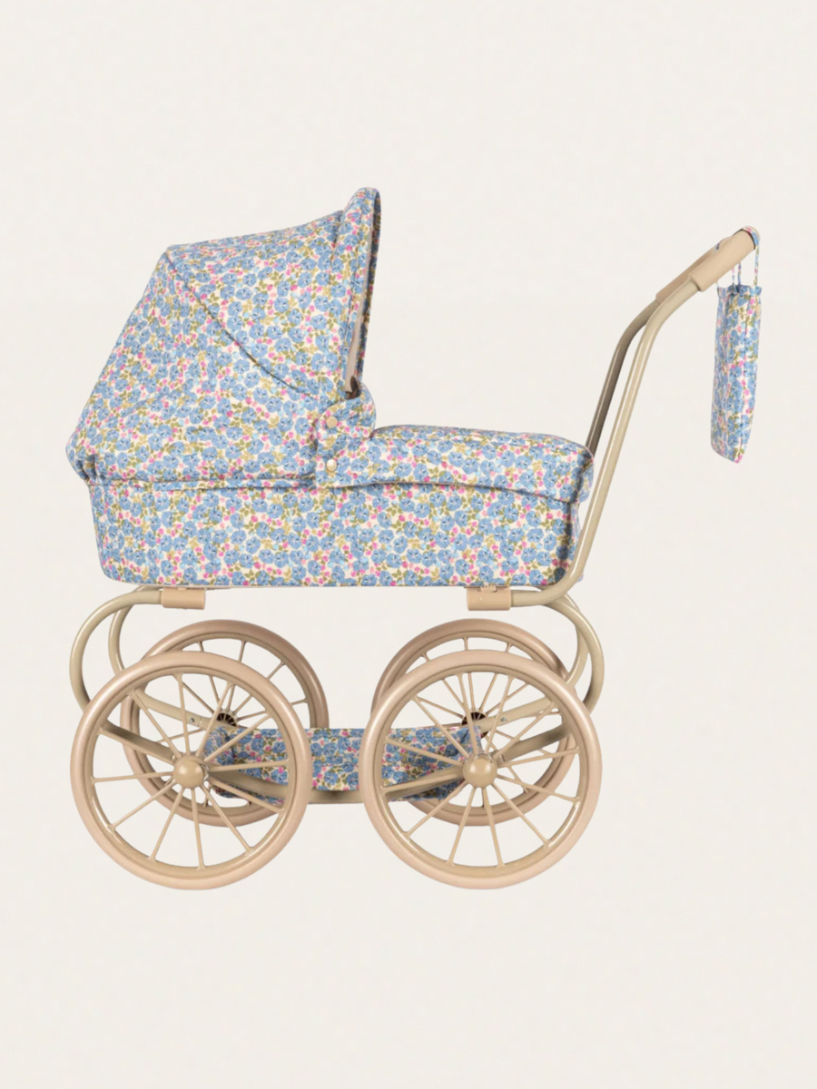 Wózek vintage dla lalek Doll Pram Mini Fleur Rosier