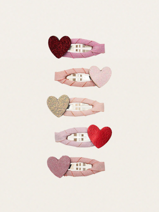 Spinki do włosów 5 szt. Heart