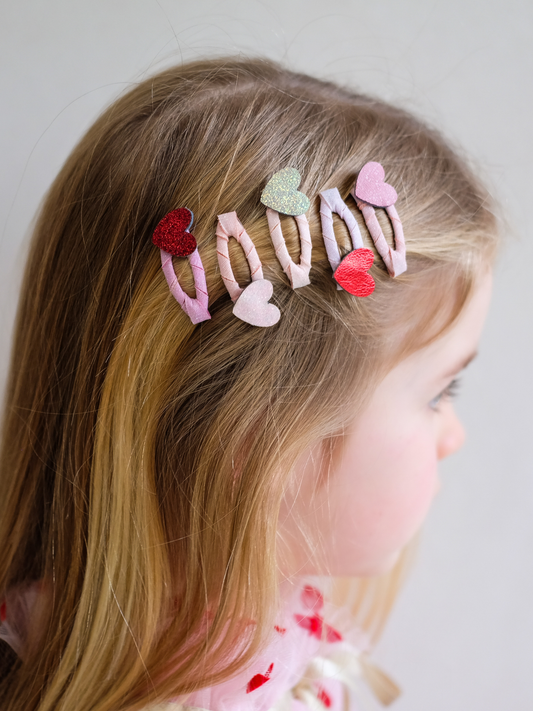 Spinki do włosów 5 szt. Heart