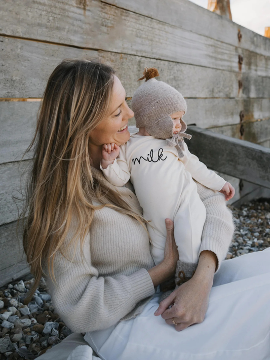Śpioszki z bawełny organicznej Milk