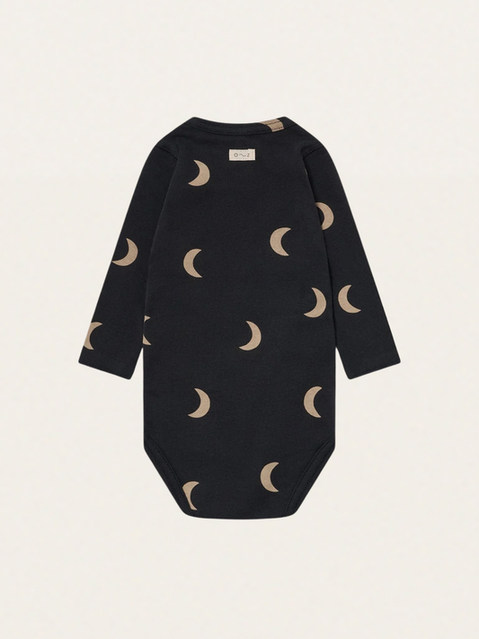 Body kopertowe z bawełny organicznej Charcoal Midnight