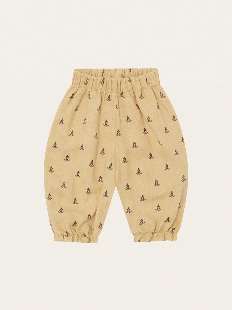 Lniane spodnie Lavender Bloom Gardener Pants