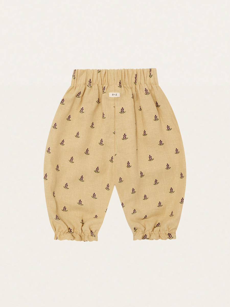 Lniane spodnie Lavender Bloom Gardener Pants