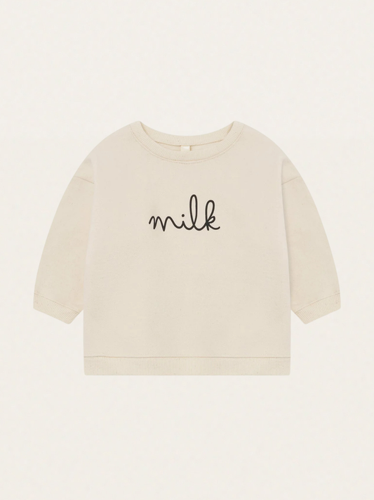 Bluza z bawełny organicznej Milk Undyed